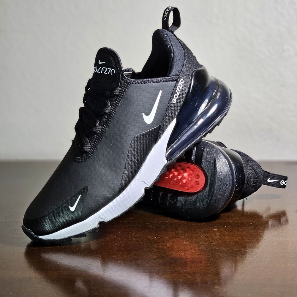 Nike Air Max 270 Golf Oreo Black White Men's Size 10 Spikeless New CK6483 001